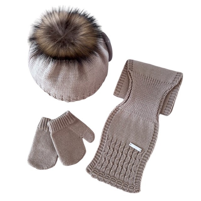 Conjunto Boina Tostado Visi