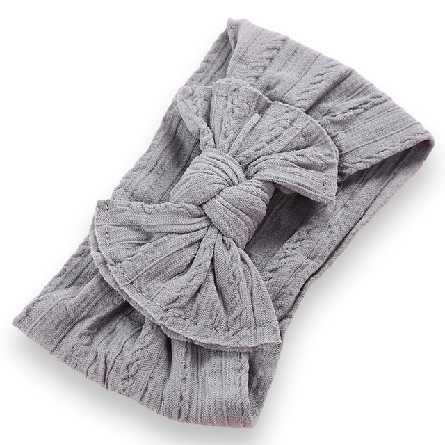 Turbante Trenzado Gris