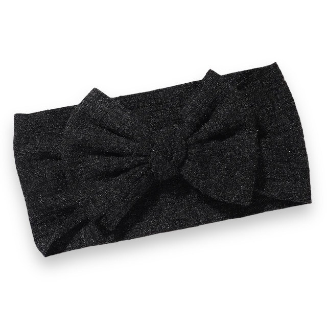 Turbante Canalé Negro